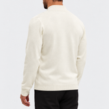 HALF ZIP KNIT | CREME