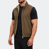 DELUXE DUBBELZIJDIGE BODYWARMER | BEIGE & BROWN