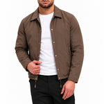 TORINO JACKET | BROWN — pose