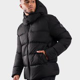 Devon Puffer Jas Zwart