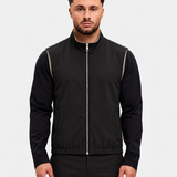 DELUXE DUBBELZIJDIGE BODYWARMER | BLACK & SAND