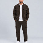 Essential Suit Dark Coffee - voorkant studio