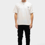 Martyr Black Jeans - zwarte heren jeans, stofdetail