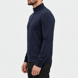 HALF ZIP KNIT | NAVY
