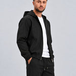Core Tech Jacket Black - zijkant studio
