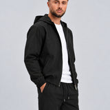Core Tech Jacket Black - zijkant studio