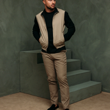 CORE BODYWARMER BLACK BEIGE
