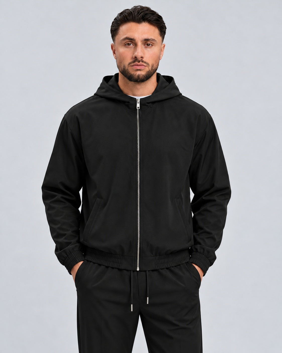 Core Tech Jacket Black - voorkant studio