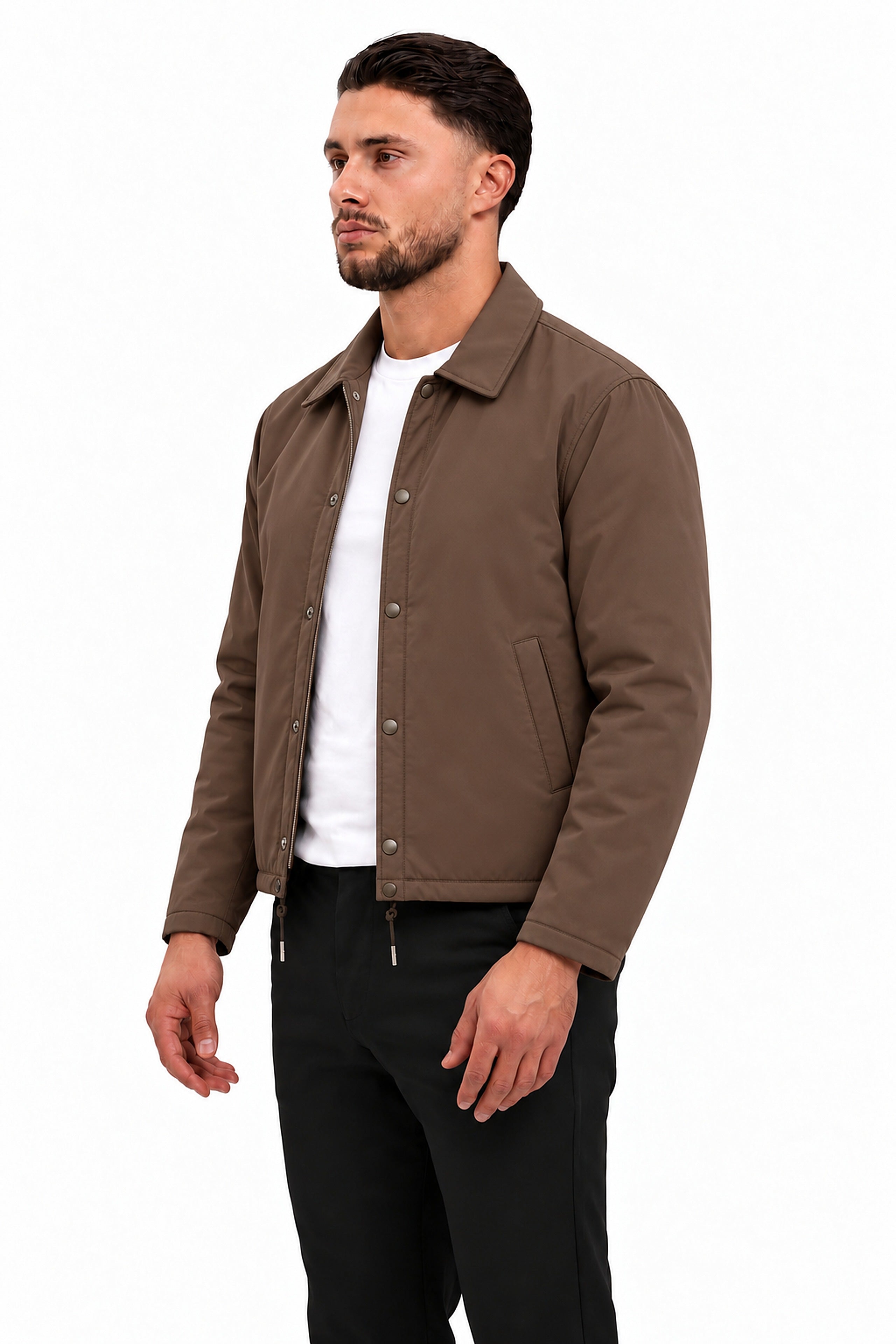 TORINO JACKET | BROWN — zijkant