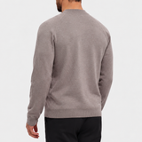 MOCK NECK KNIT | TAUPE