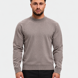 MOCK NECK KNIT | TAUPE