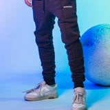 LOGO TRACKPANTS COFFEE