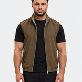 DELUXE DUBBELZIJDIGE BODYWARMER | BEIGE & BROWN