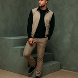 CORE BODYWARMER BLACK BEIGE