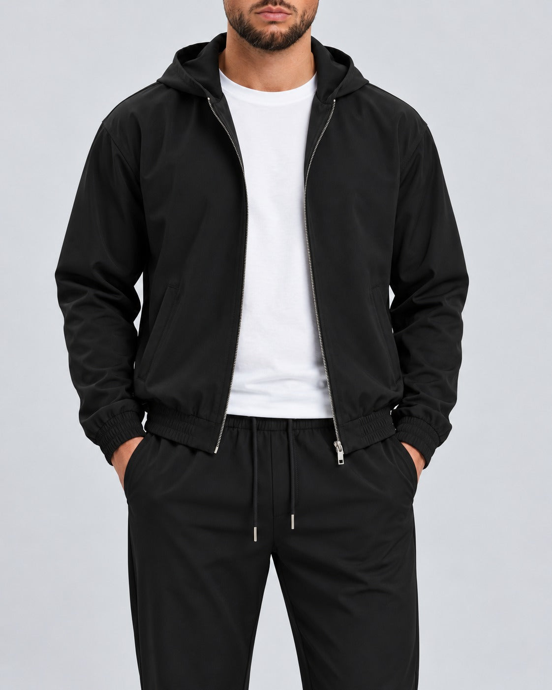 Core Tech Jacket Black - detail rits