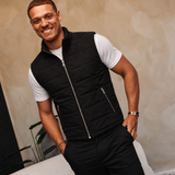 BASE BODYWARMER BLACK — lifestylefoto