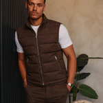 BASE BODYWARMER BROWN — lifestylefoto