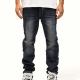 Bullet Dark Blue Baggy Jeans voorkant