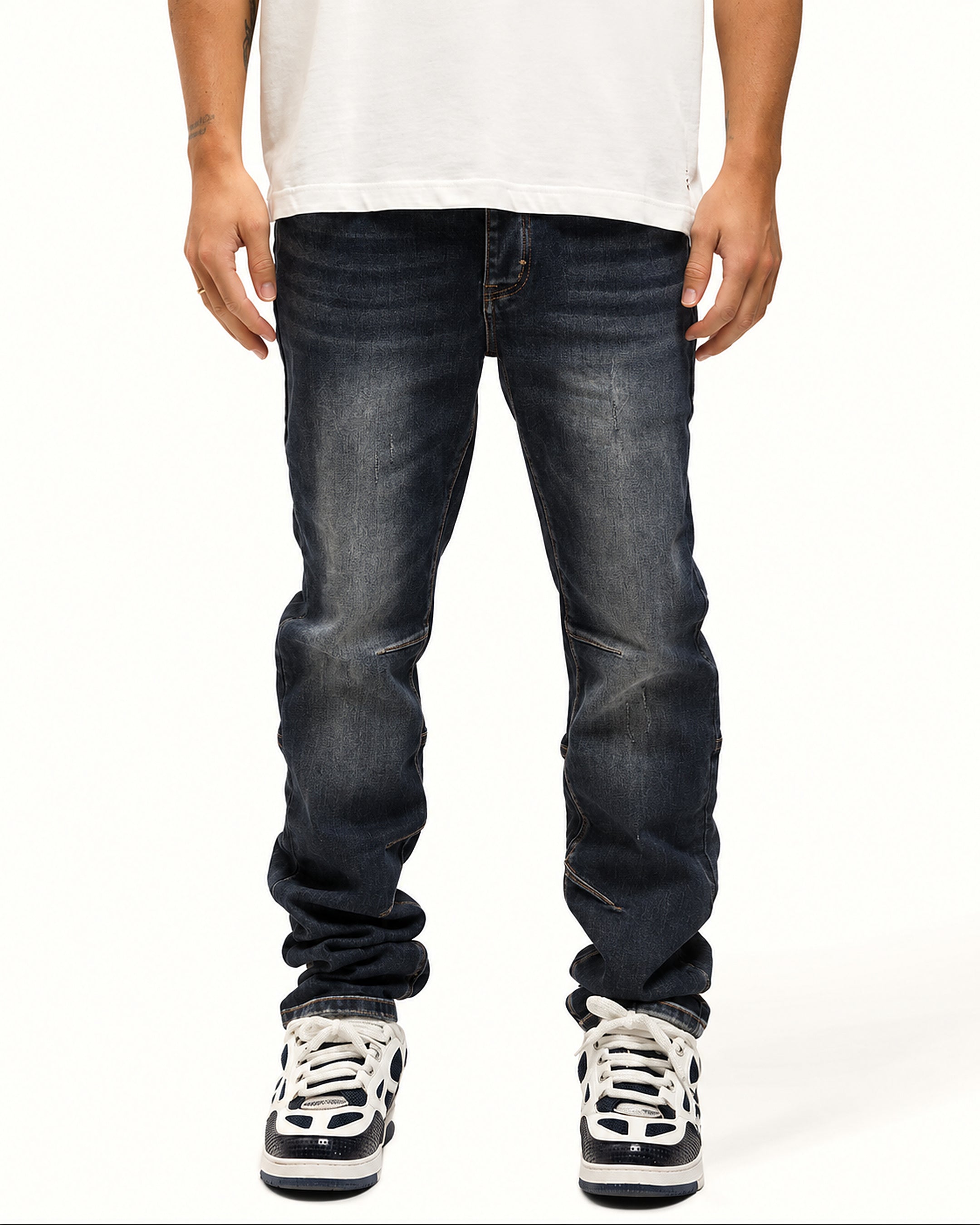 Bullet Dark Blue Baggy Jeans voorkant
