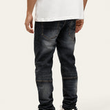 Bullet Dark Blue Baggy Jeans achterkant