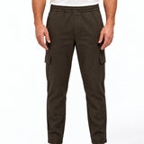 CARGO PANTS BROWN - studio voorkant