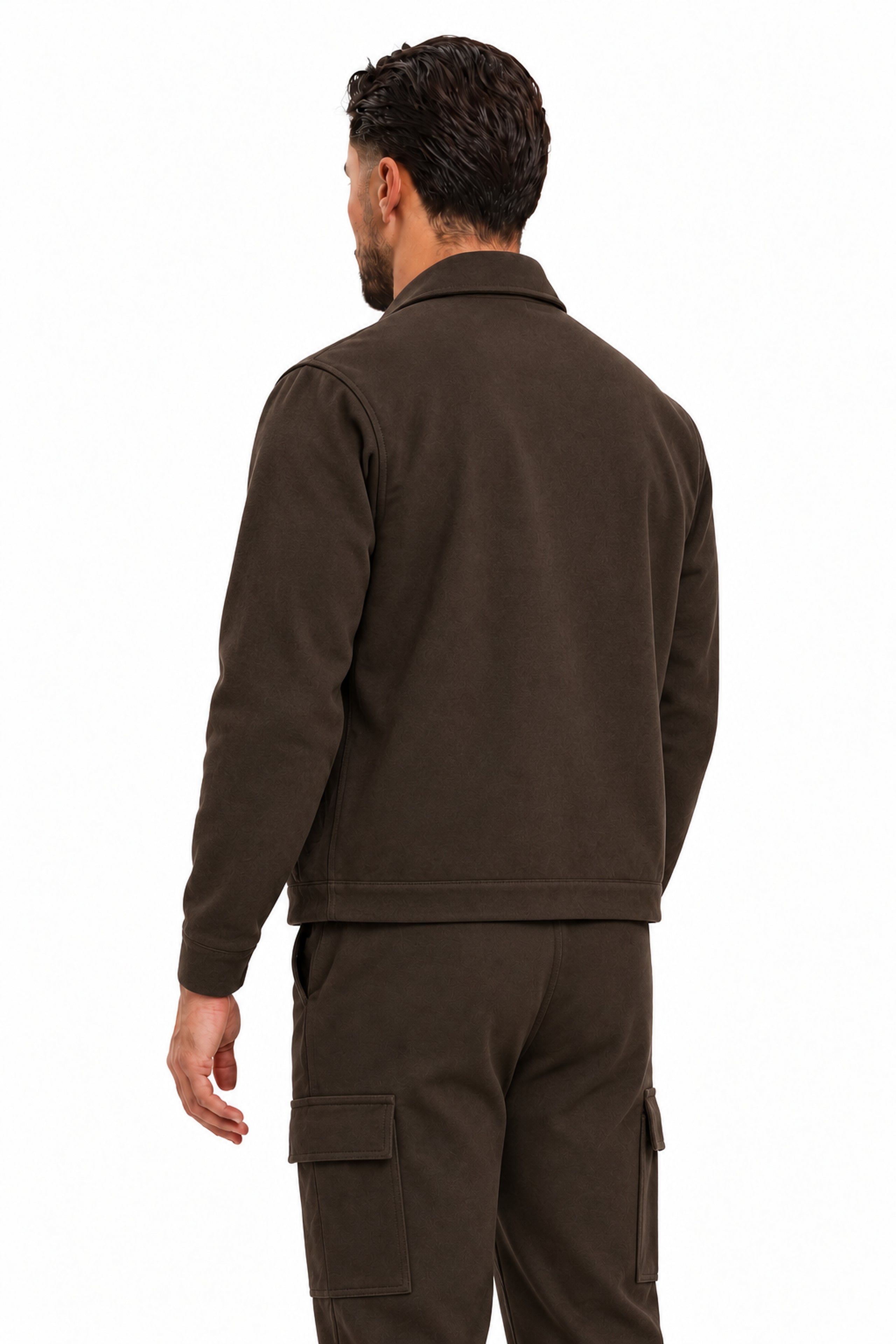 CARGO VEST BROWN - studio achterkant