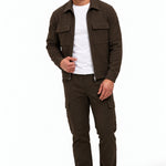 CARGO VEST BROWN - studio full-body