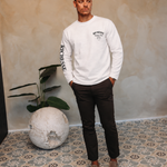 CLOTHING CLUB LONGSLEEVE WHITE | BLACK — lifestylefoto