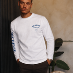 CLOTHING CLUB LONGSLEEVE WHITE | BLUE — lifestylefoto