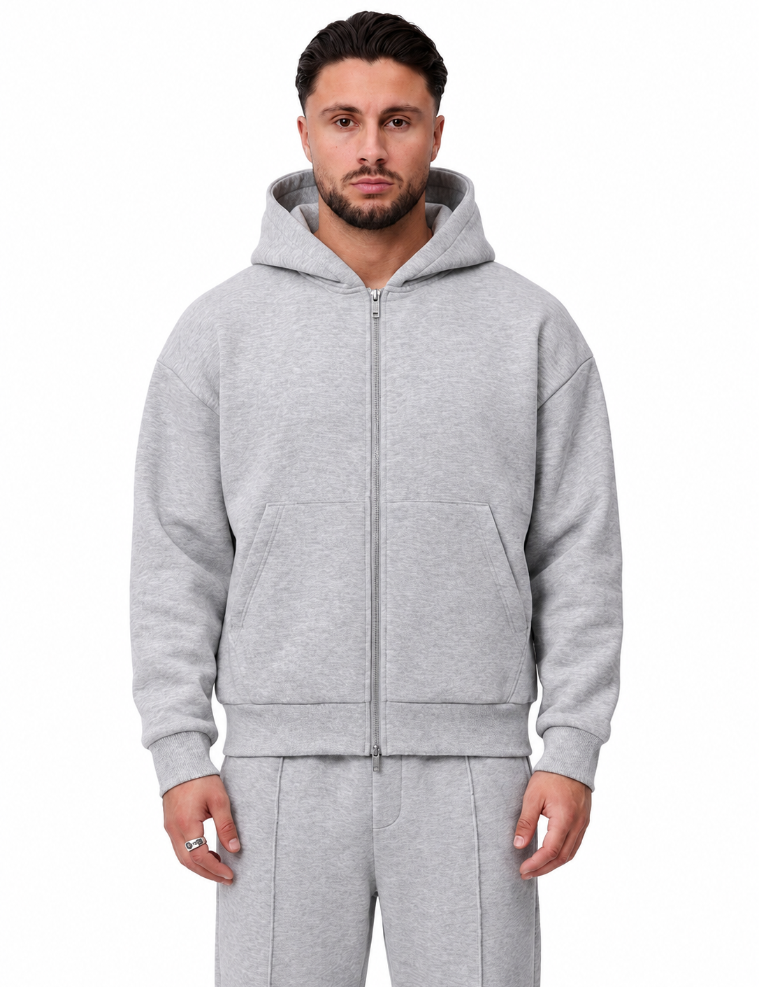 Deluxe Vest Light Grey, vooraanzicht