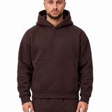 Essential Hoodie Brown, vooraanzicht