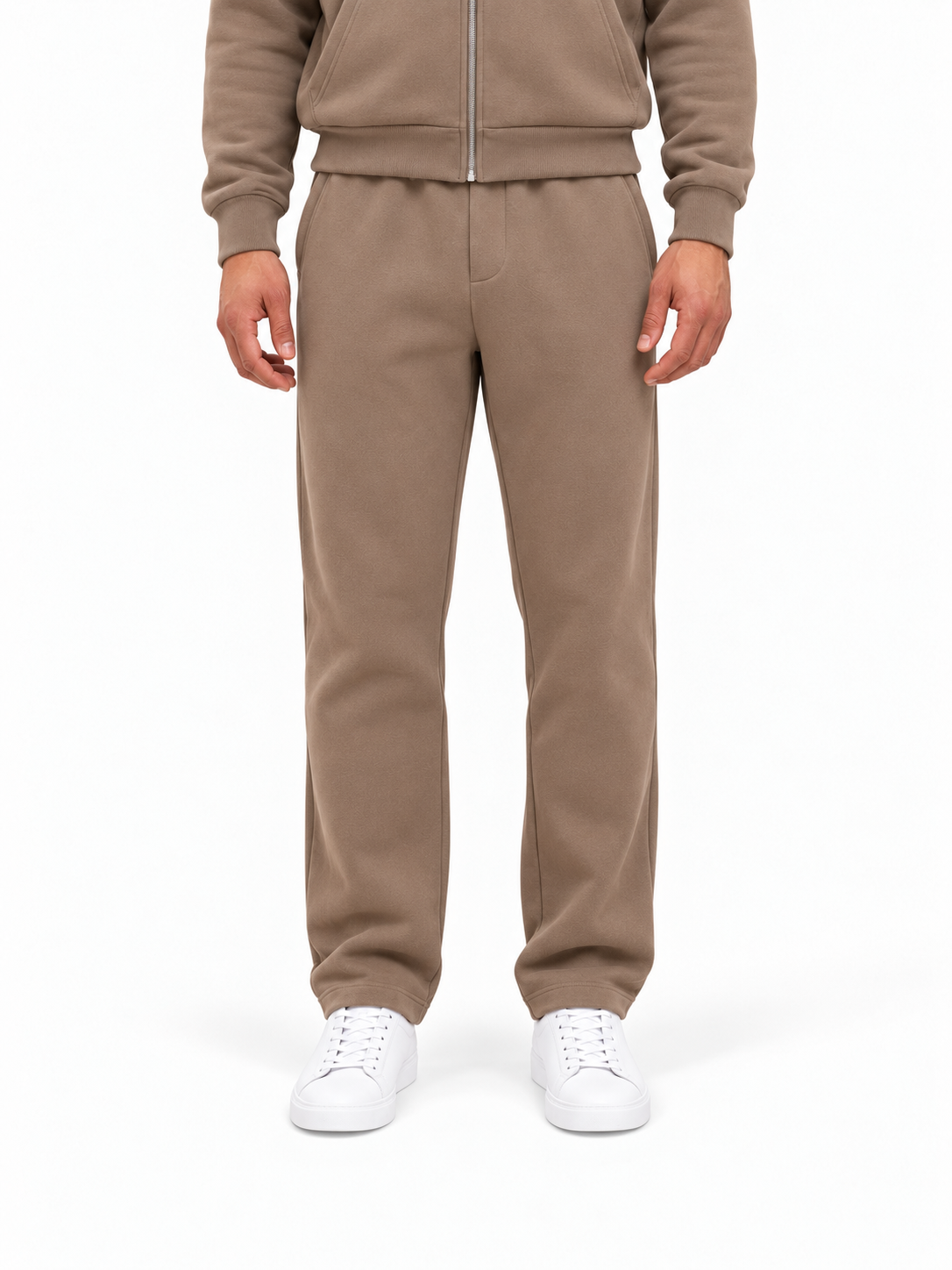 Essential Jogger Taupe, vooraanzicht