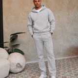 ESSENTIAL HOODIE SET | LIGHT GREY — lifestylefoto