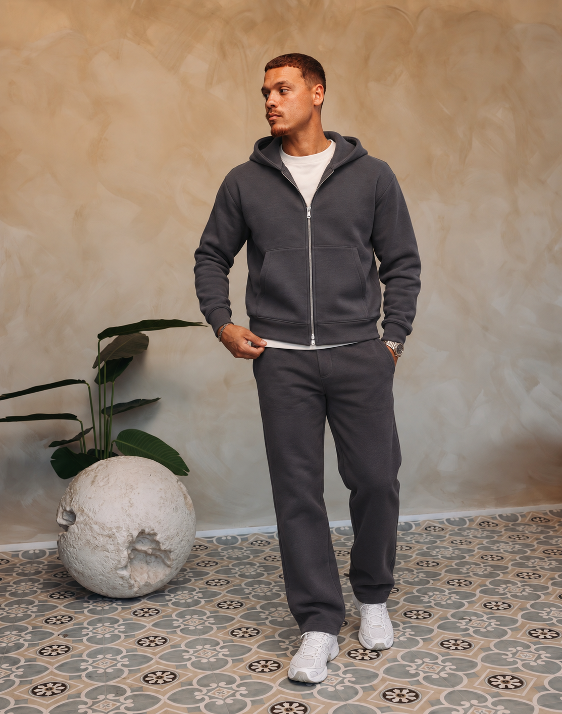 ESSENTIAL VEST SET | ANTRACIET — lifestylefoto