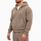 Essential Vest Taupe, zijaanzicht