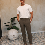 ESSENTIALS SMARTS PANTS EARTH — lifestylefoto