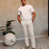 ESSENTIALS SMARTS PANTS CREME — lifestylefoto