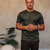 GLOSS ESSENTIAL SHIRT MIDNIGHT OLIVE — lifestylefoto