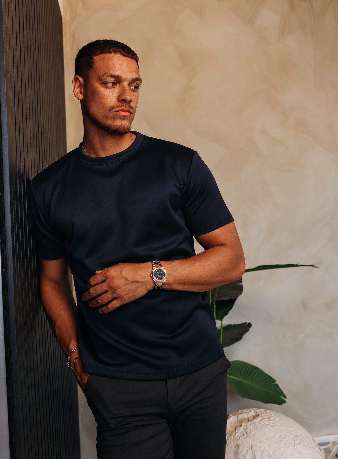 GLOSS ESSENTIAL SHIRT NAVY — lifestylefoto