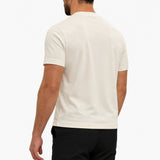 Gloss Essential Shirt off-white – studio back, zwarte pantalon
