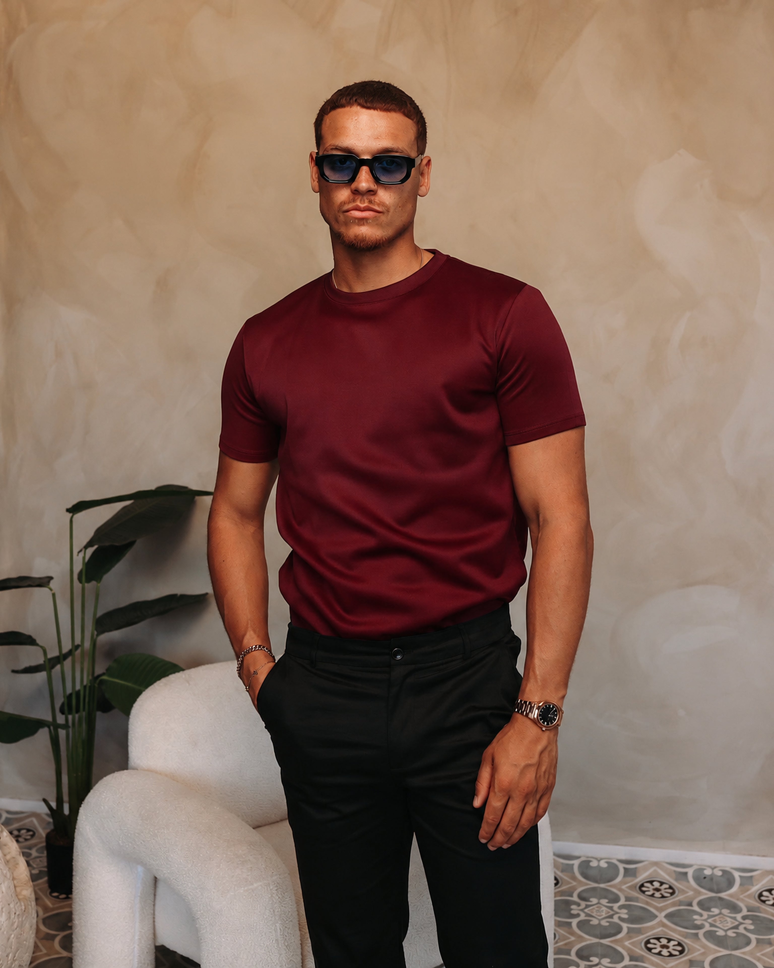 Gloss Essential Shirt Burgundy - voorkant