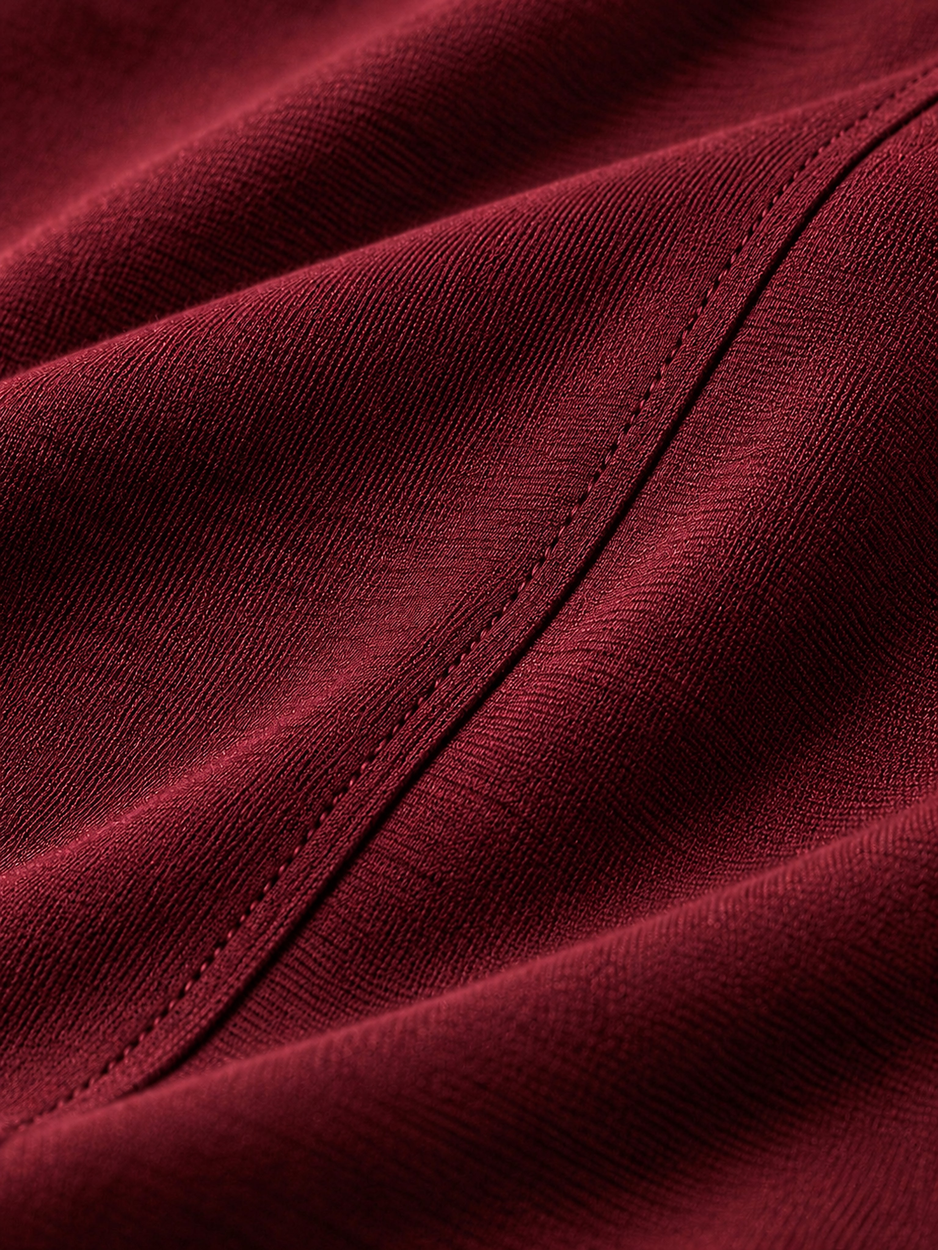 Gloss Essential Shirt Burgundy - detail stof van dichtbij