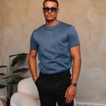 Gloss Essential Shirt Steel Blue - voorkant