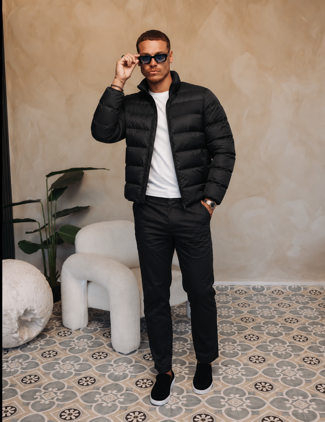 HASTINGS PUFFER JACKET BLACK — lifestylefoto