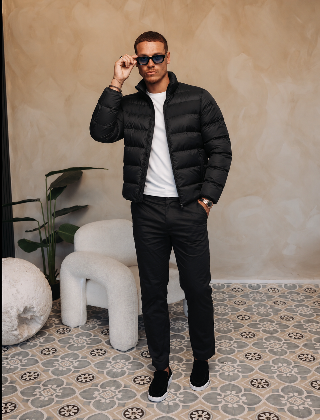 HASTINGS PUFFER JACKET BLACK — lifestylefoto