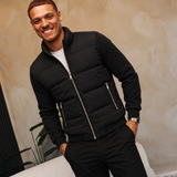 HYBRID PUFFER JACKET | BLACK — lifestylefoto
