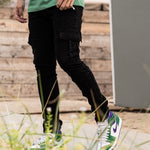 Martyr Black Jeans - zwarte denim heren, zijaanzicht