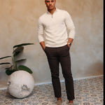 Knitted Zipper Soft Sand — lifestylefoto
