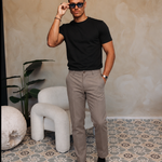 CLASSIC COTTON T-SHIRT BLACK — lifestylefoto
