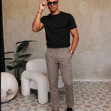 CLASSIC COTTON T-SHIRT BLACK — lifestylefoto